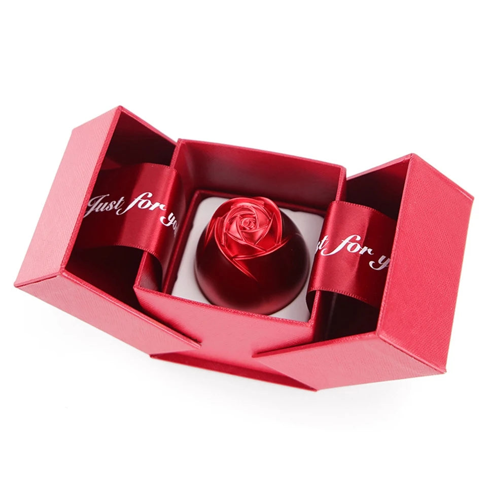 CAJA DE ROSA PARA JOYERIA