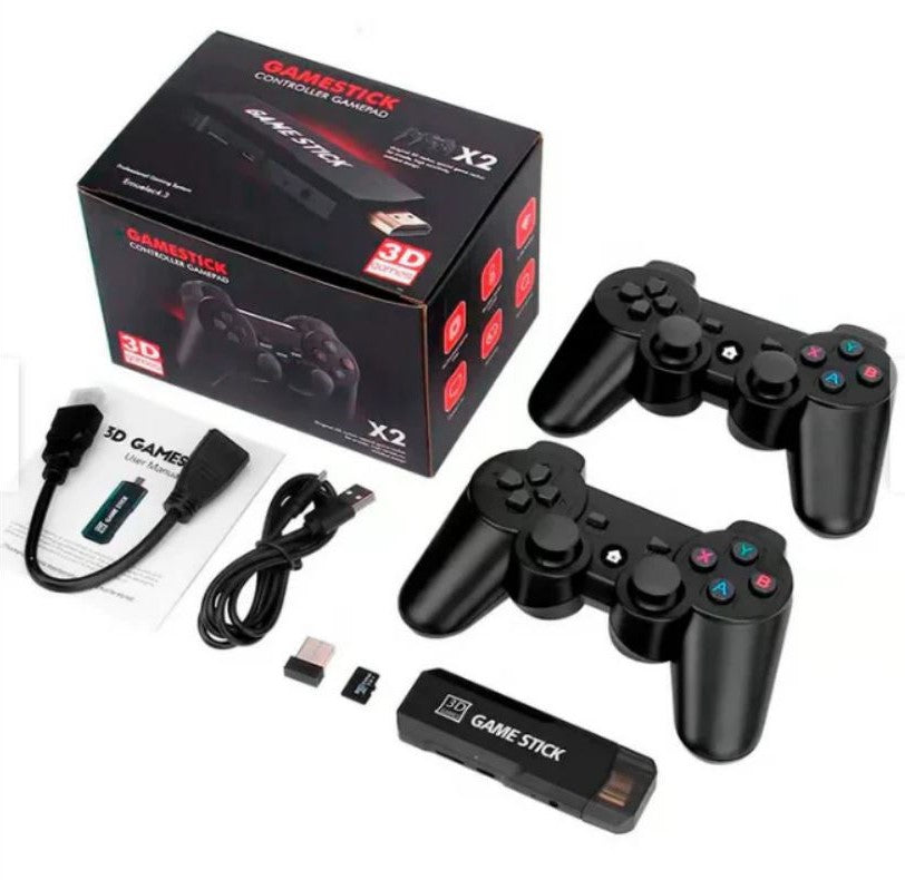 CONSOLA DE VIDEOJUEGO RETRO GAME STICK X2 128gb 35000 JUEGOS