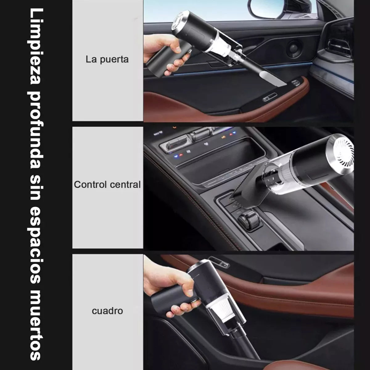 MINI ASPIRADORA 3 EN 1 INALAMBRICA RECARGABLE PARA AUTO