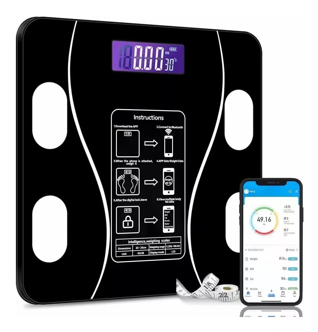 BALANZA DIGITAL 180 KGS CON BLUETOOH