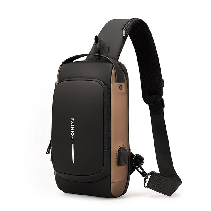 MOCHILA CON CLAVE ANTIRROBO IMPERMEABLE CARGA USB