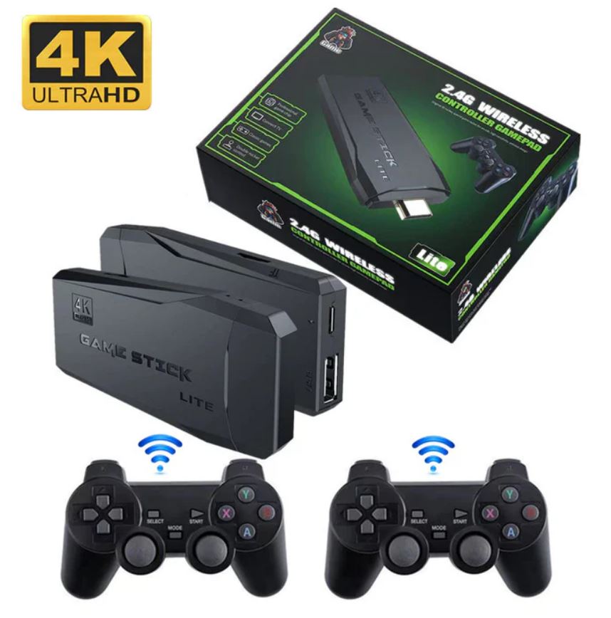 CONSOLA DE VIDEOJUEGO RETRO GAME STICK 64gb 10000 JUEGOS